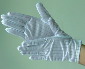 Guantes estáticos antis 100% de los guantes del Esd de los materiales consumibles de SMT del algodón para la electrónica